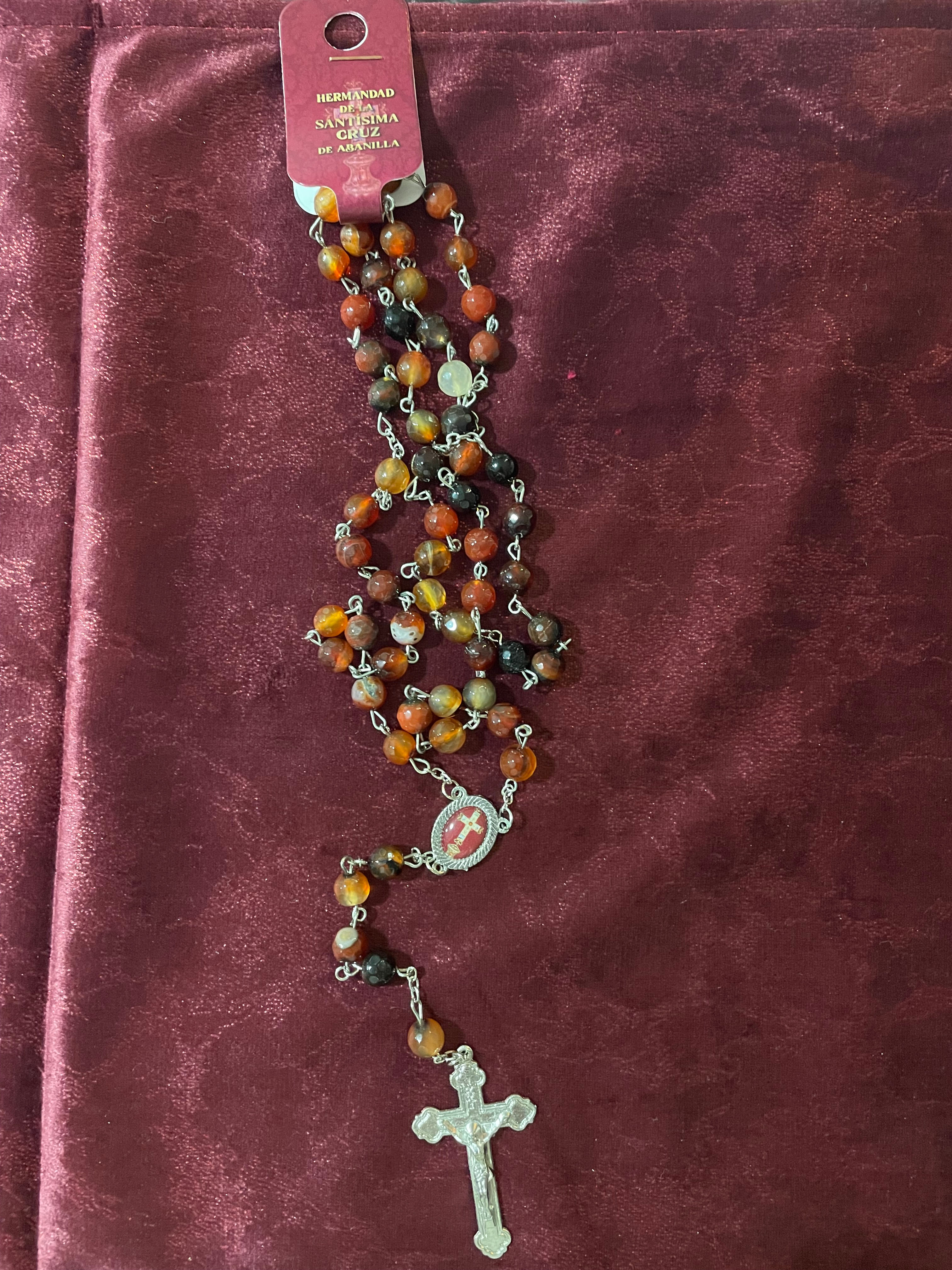 ROSARIO PIEDRA MARRÓN