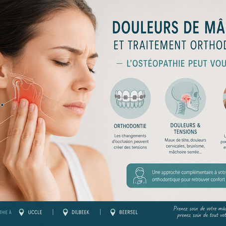 Douleurs de mâchoire et traitement orthodontique : quel lien avec l’ostéopathie ?