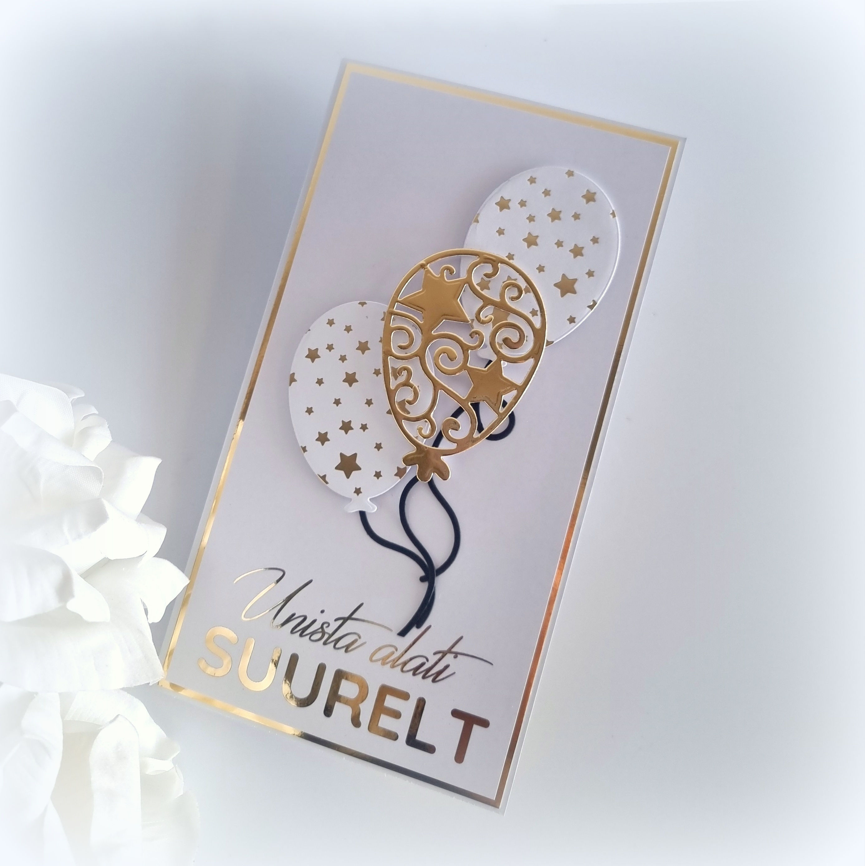 Õnnitluskaart "Õhupallid"