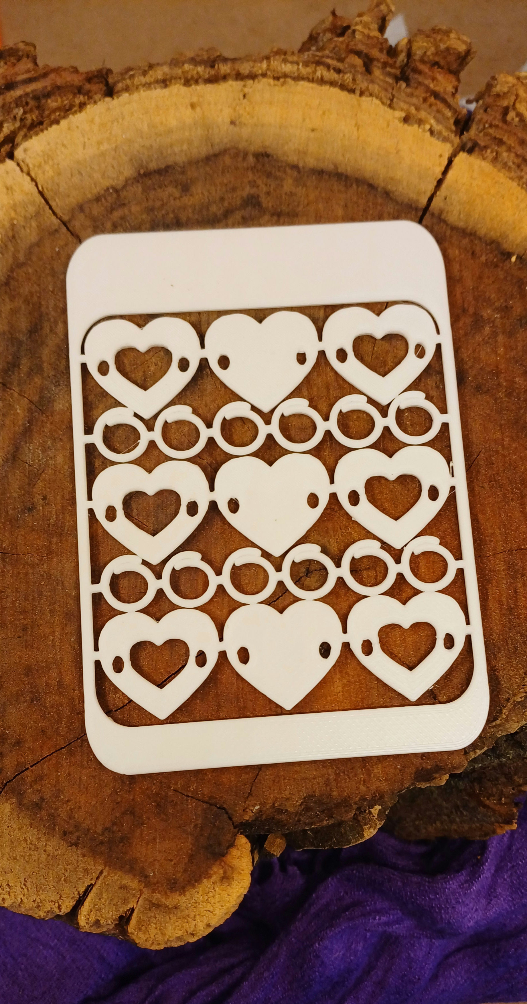 Love heart bracelet kit card