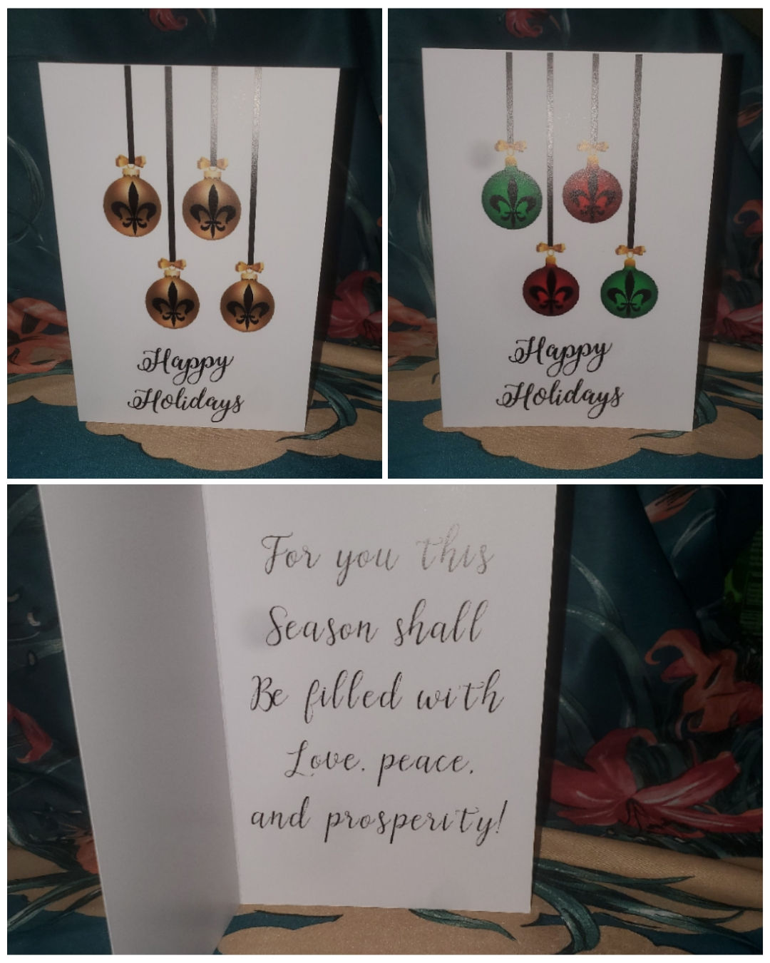 Saint's Colorful Holiday Card