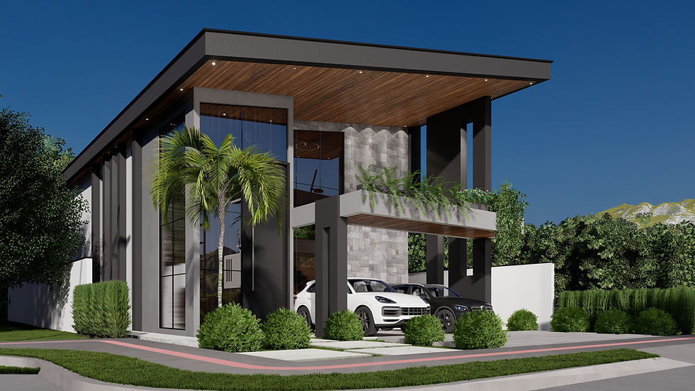 Thumbnail: Casa de 4 suítes - 340 m²- Casa na planta - Vivapark fase 1