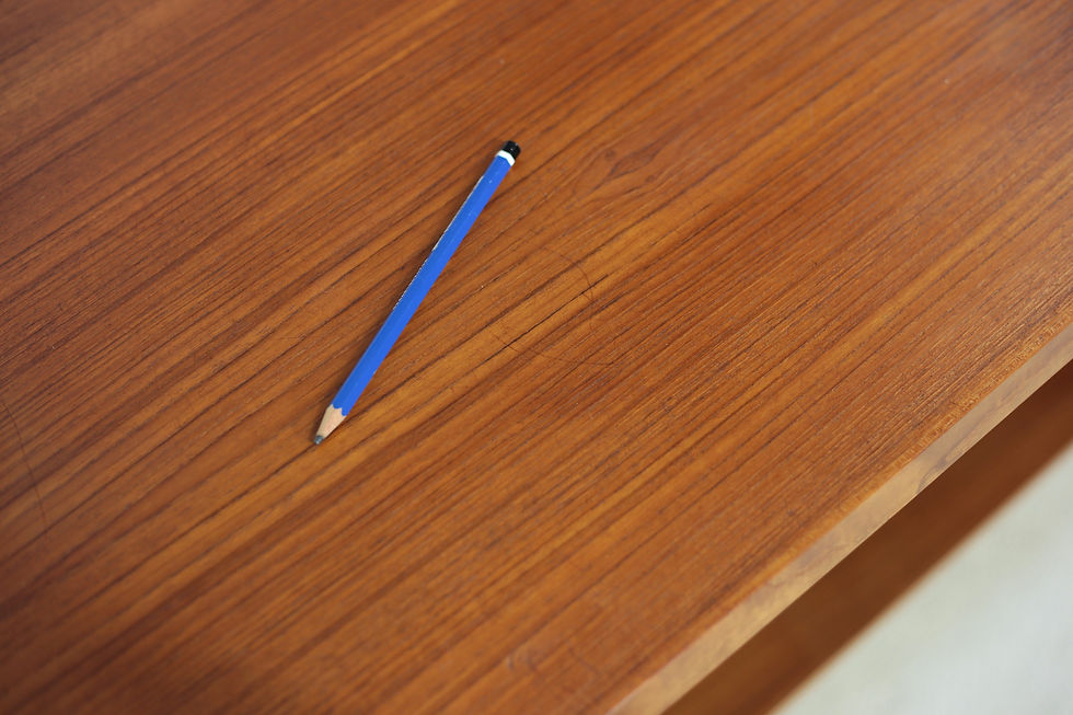 Miniature : Bureau double face en Teck