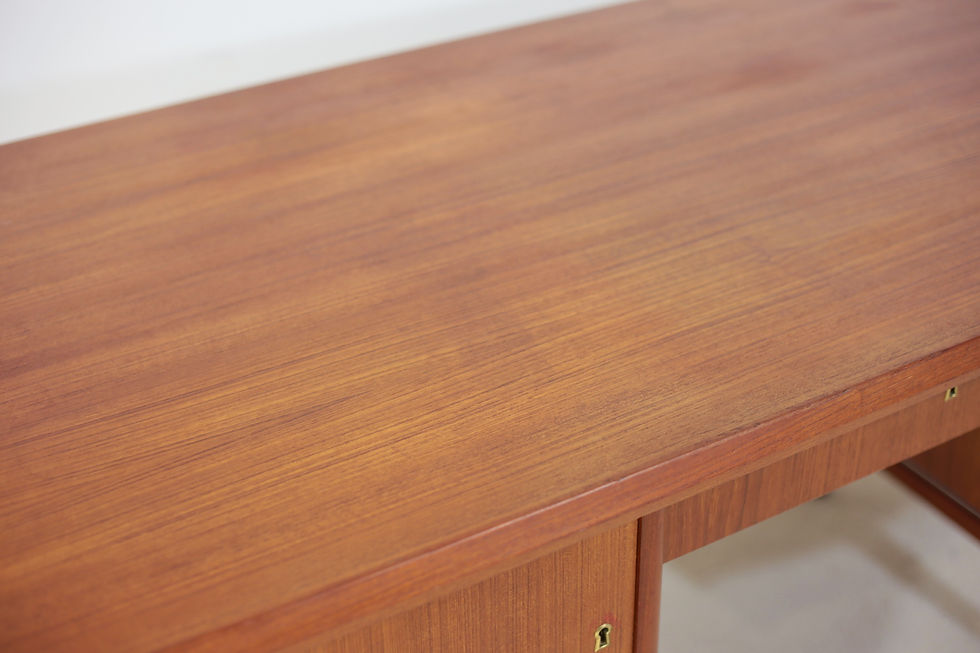 Miniature : Bureau double face en Teck