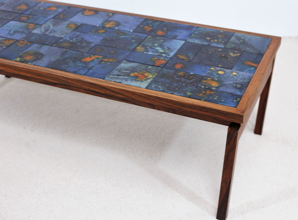 Miniature : Table basse Mid-Century en Palissandre 