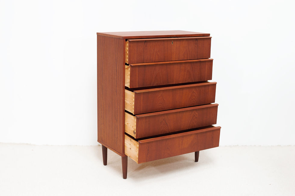 Miniature : Chiffonnier/commode en Teck