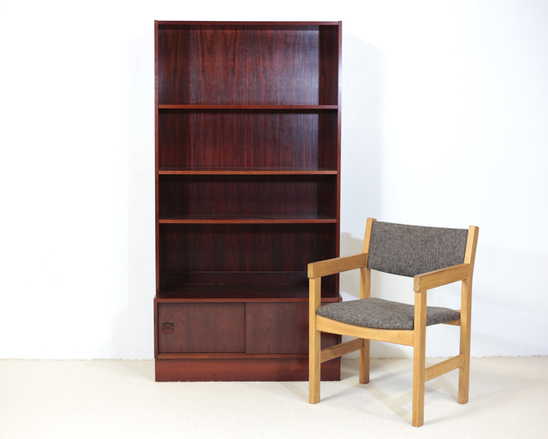 Buffet et bibliothèque en Palissandre