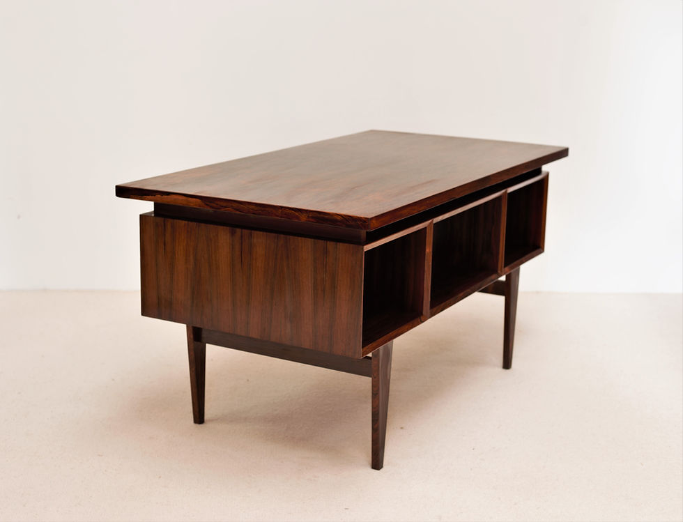 Miniature : Bureau Mid-Century en Palissandre