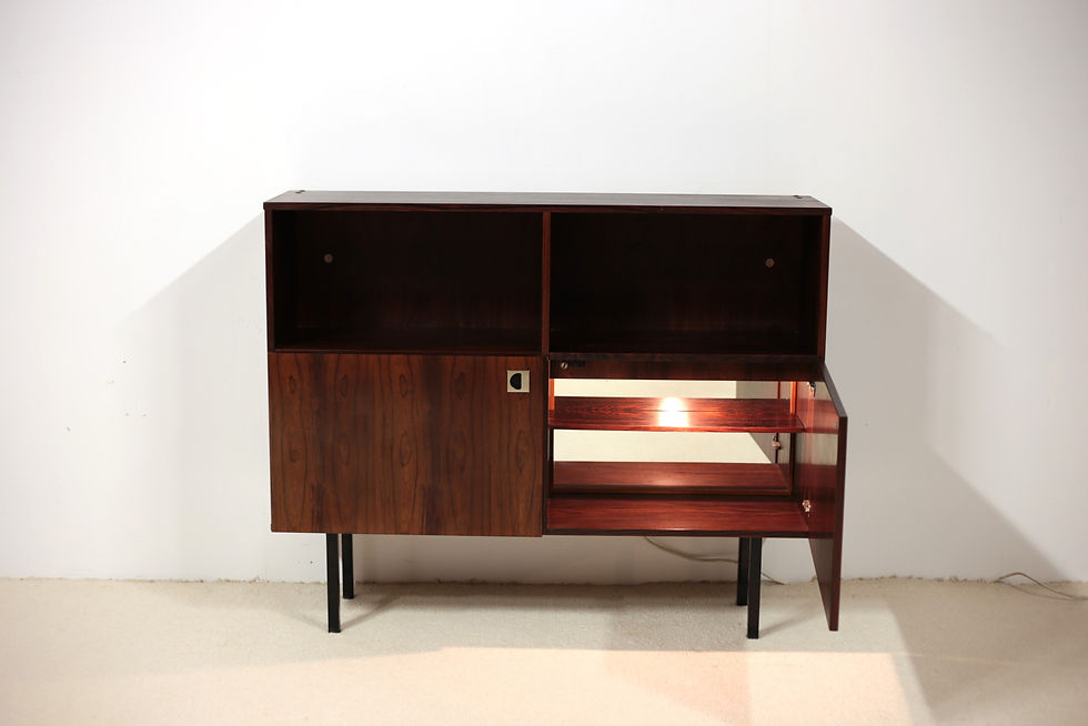 Miniature : Buffet/bibliothèque en Palissandre