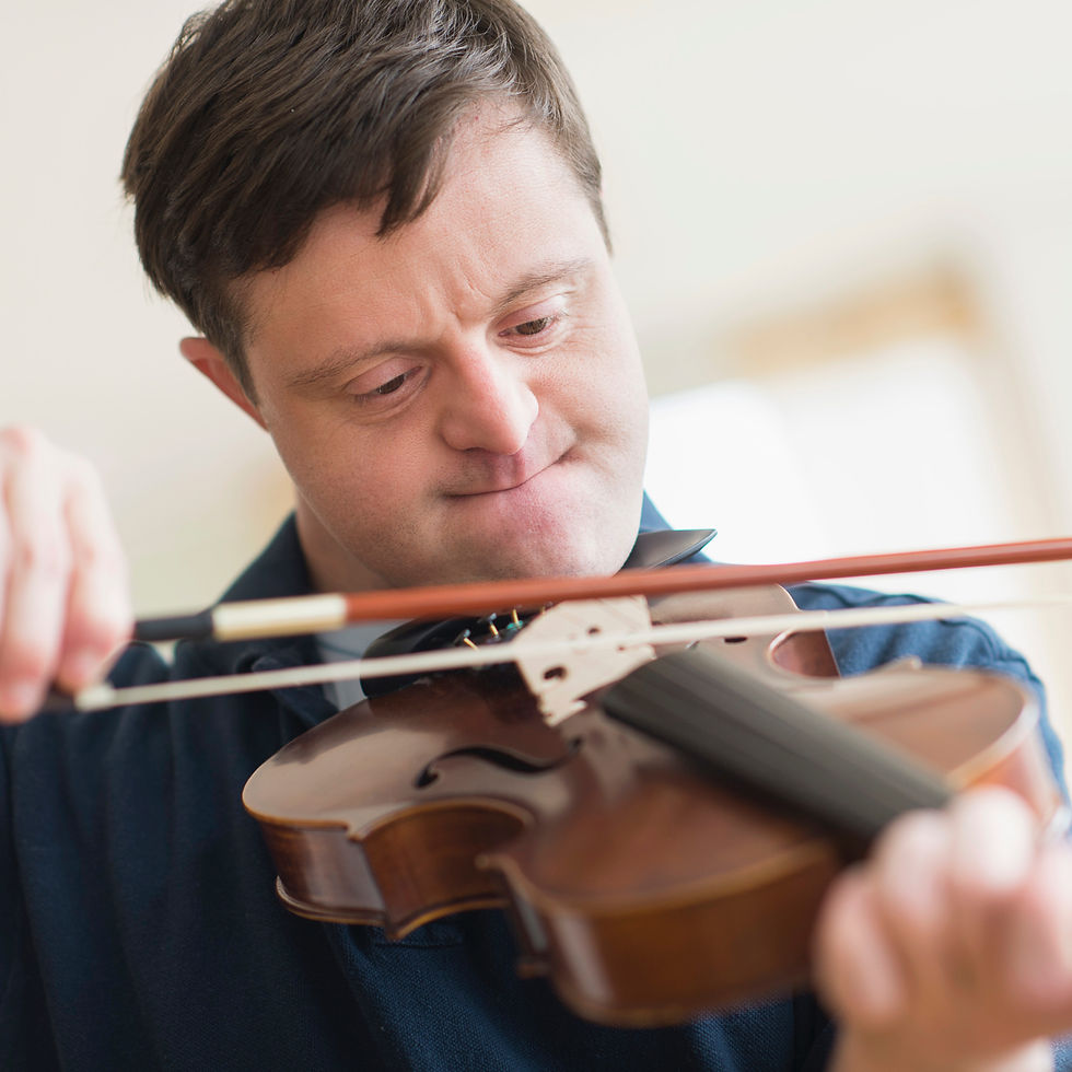 Man with Down Syndrome Playing Violin_edited