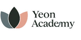 Yeon Academy logo with stylized lotus flower