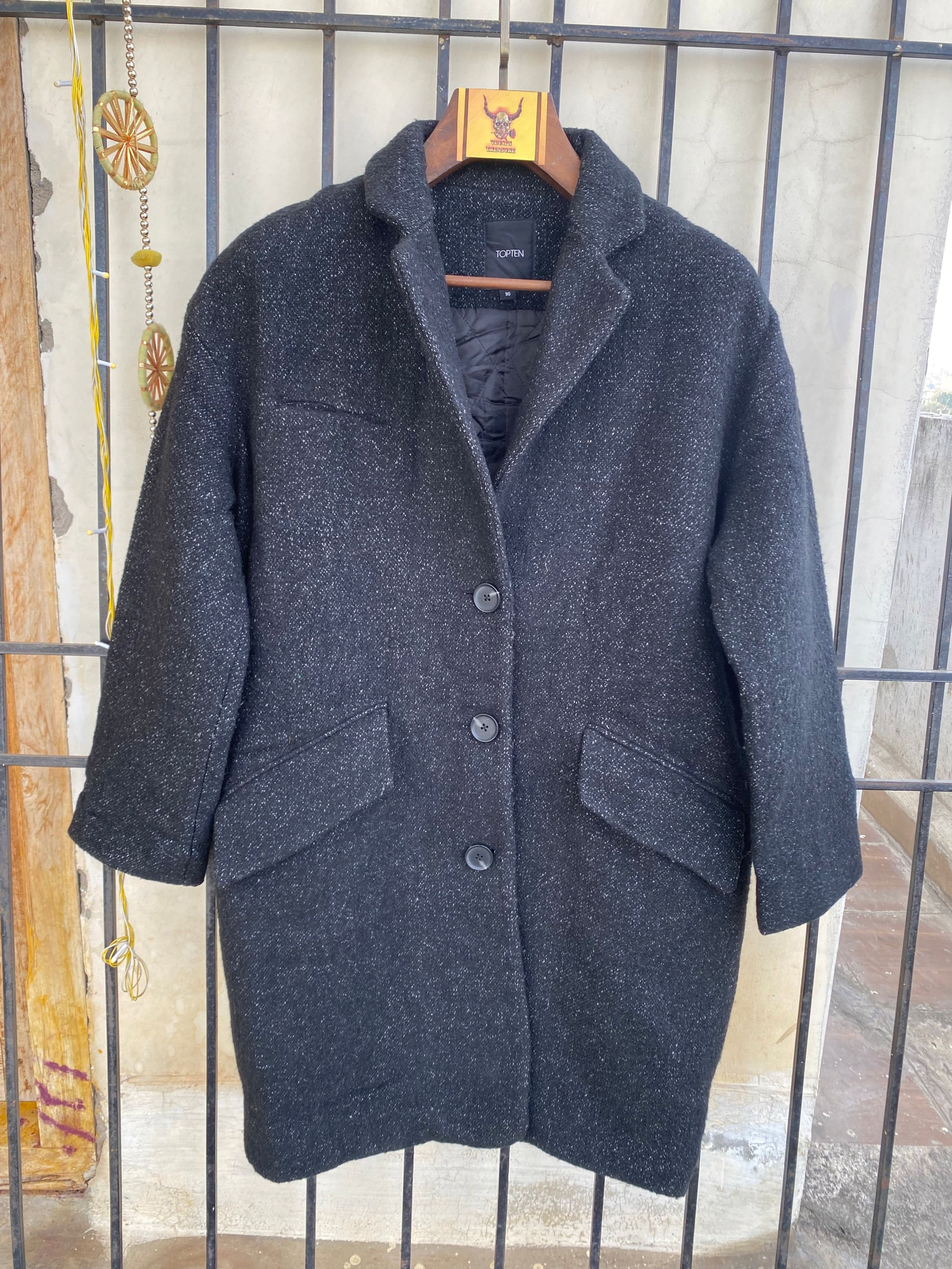 Vintage Woollen Coat - (M)