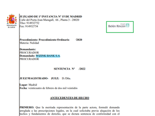Tarjeta revolving Madrid Wizink