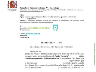 Recuperar los gastos hipotecarios: sentencias ganadas frente a Deutsche Bank, Unicaja, CaixaBank y Sabadell