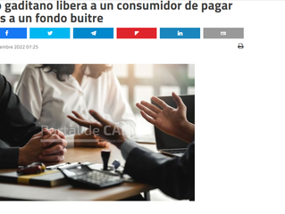 Un juzgado gaditano libera a un consumidor de pagar 2.500 euros a un fondo buitre