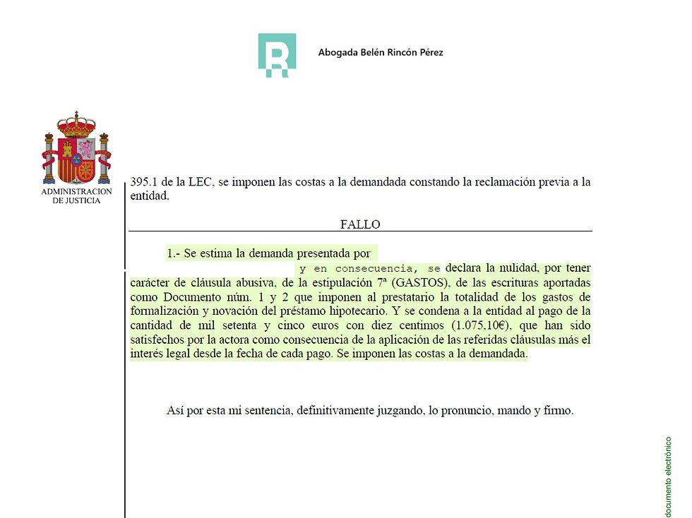 Sentencia Cajamar gastos hipotecarios 2025 – Parte 2