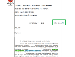 Gastos hipotecarios / comisión apertura Audiencia Provincial Málaga Liberbank