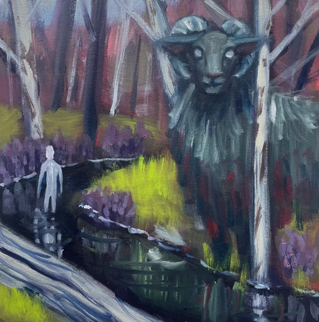 2025, oil on wood panel, 4"x4"