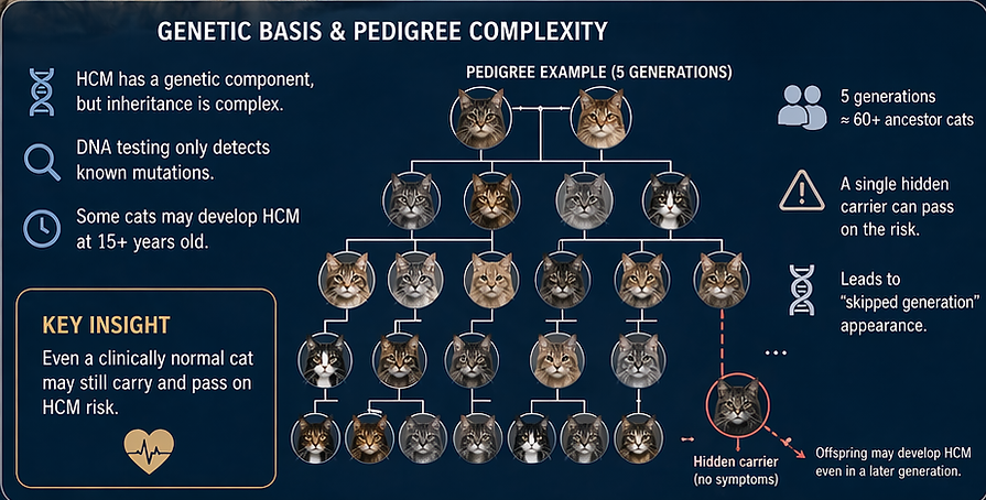 Maine Coon HCM Pedigree