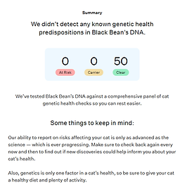 cat dna report