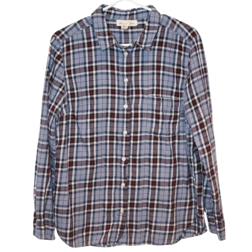 H&M Plaid Button Up Shirt Size 10