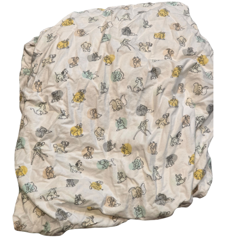 Crib Sheet - Flannel Baby Disney Animals