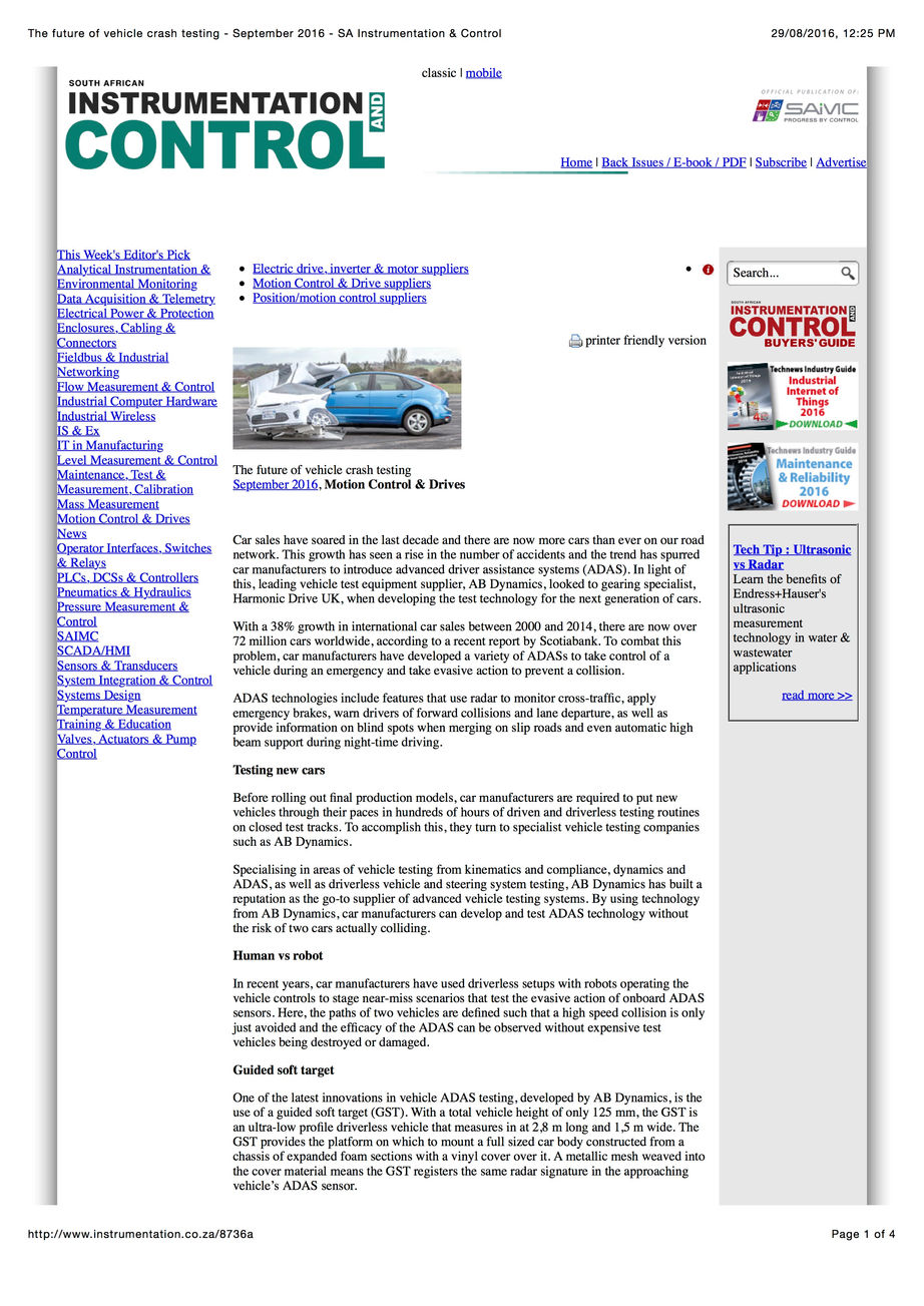 The future of vehicle crash testing