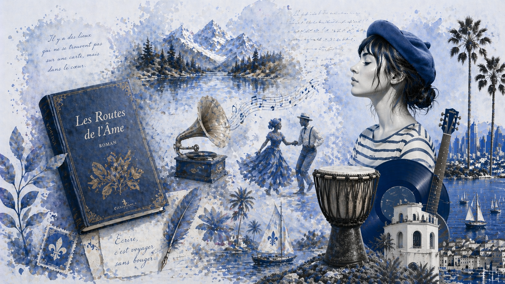 Francophone arts collage
