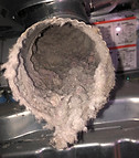 lint buildup in dryer