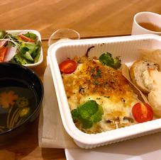 オートミールきのこ鮭グラタン