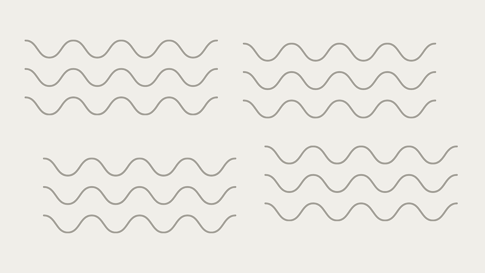 Abstract waves representing recurring behavioural loops and subconscious patterns
