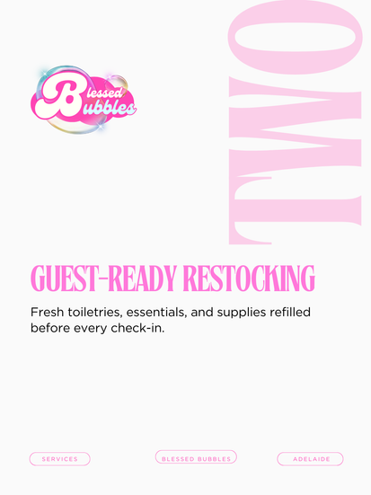 3️⃣ “Guest-ready Adelaide room with clean linens and tidy entry area.”