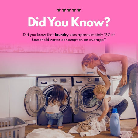 💧 Did You Know? Laundry Uses 13% of Household Water
