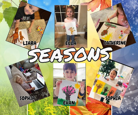 Virtual Preschool Online Learning SEASONS Lessons! Creative Kids Virtual Preschool w/Denise & Ollie!