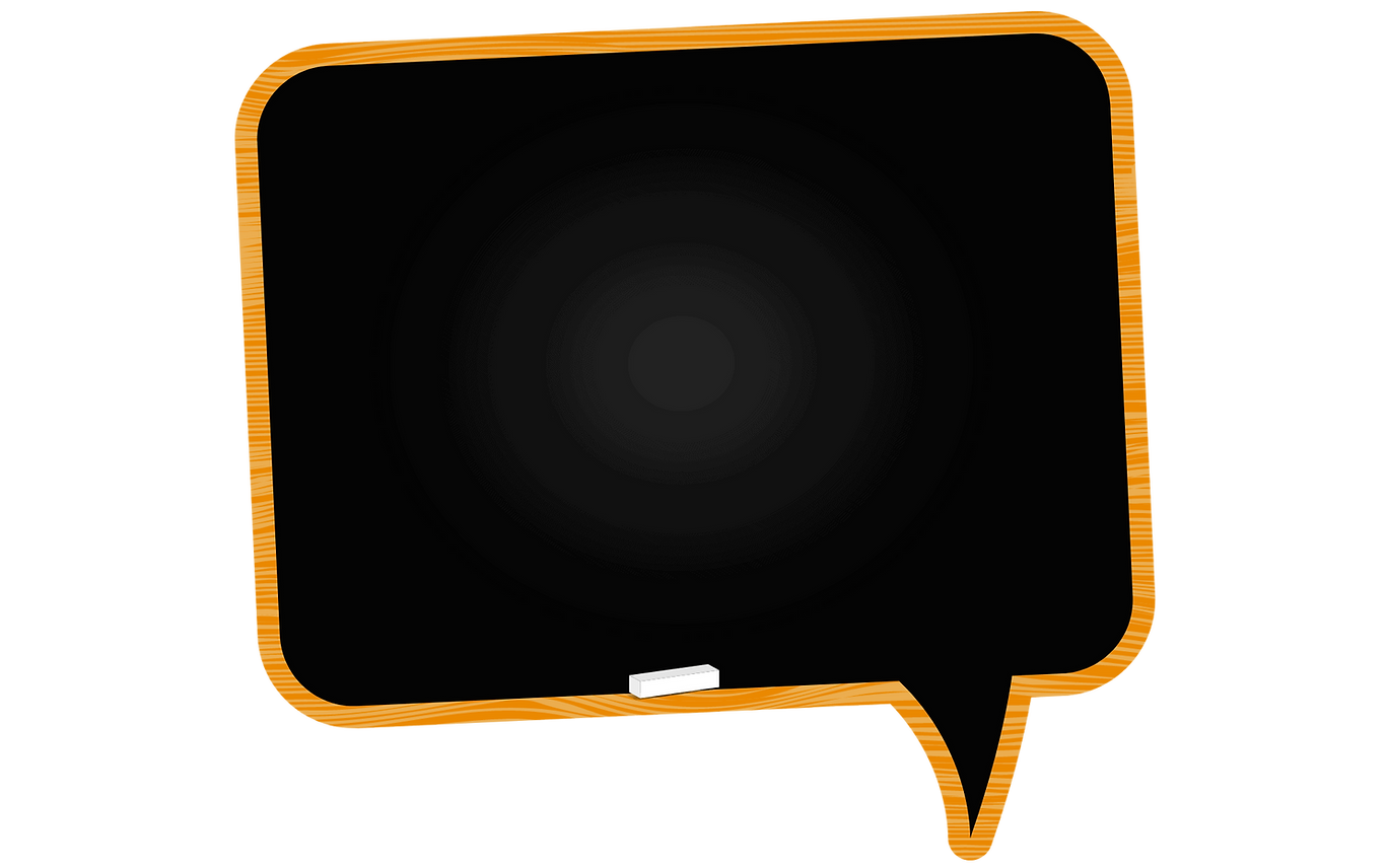 Online preschool black chalkboard, get started guide