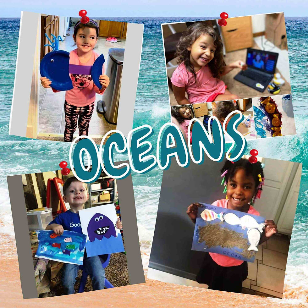 This week's highlighted online preschool free theme is OCEANS and I am excited to share my ocean adventures with your children. 