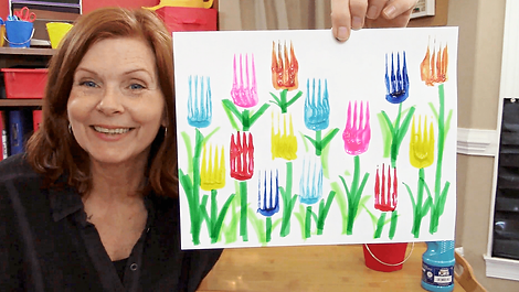 Creative Kids Virtual Preschool lessons project called "Garden of Flowers"