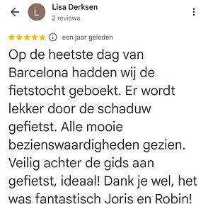 Recensie Fietstour Barcelona Nederlandstalig