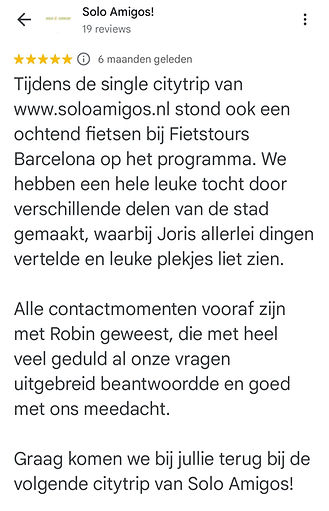 Review Fietstour Barcelona Nederlandstalige gids
