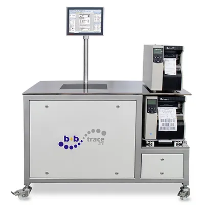 STS – semi-automatic aggregation of folding boxes in shipping boxes or bundles and/or of bundles in shipping boxes and/or shipping boxes onto pallets