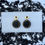 Miniature : boucles d'oreilles noir et or
