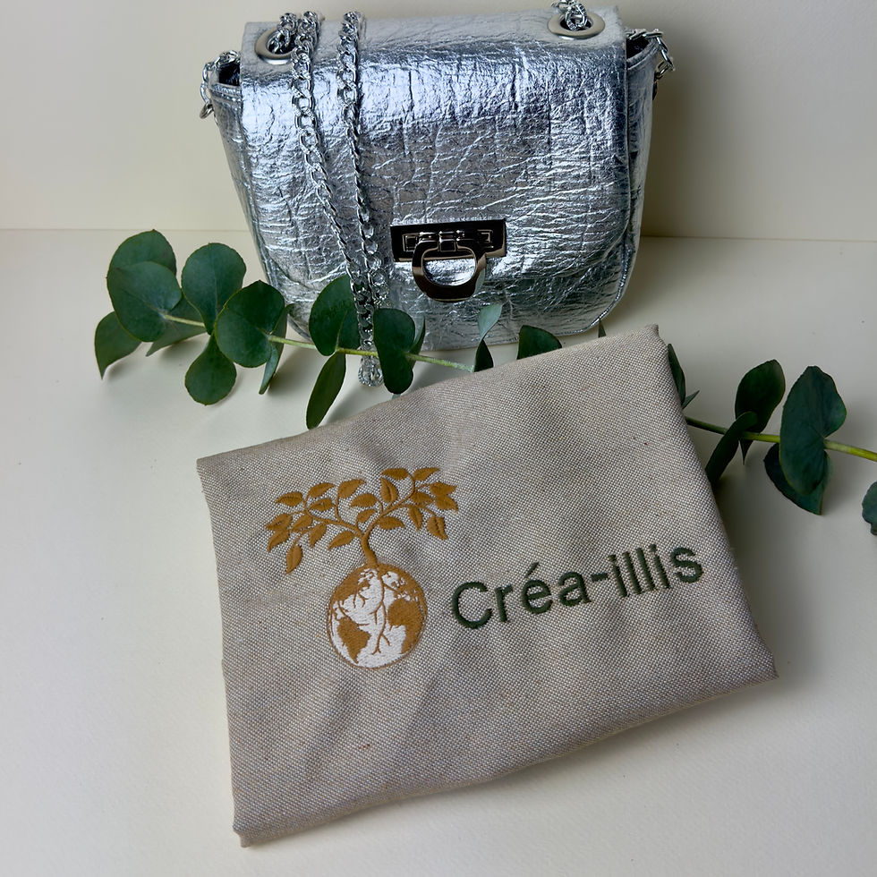 Miniature : sacoche en pinatex avec sa pochette de rangement