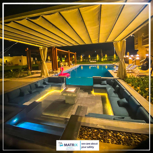 انشاء و تنفيذ حمامات سباحة  | شركة ماتريكس لحمامات السباحة  | حمام سباحة خاص 