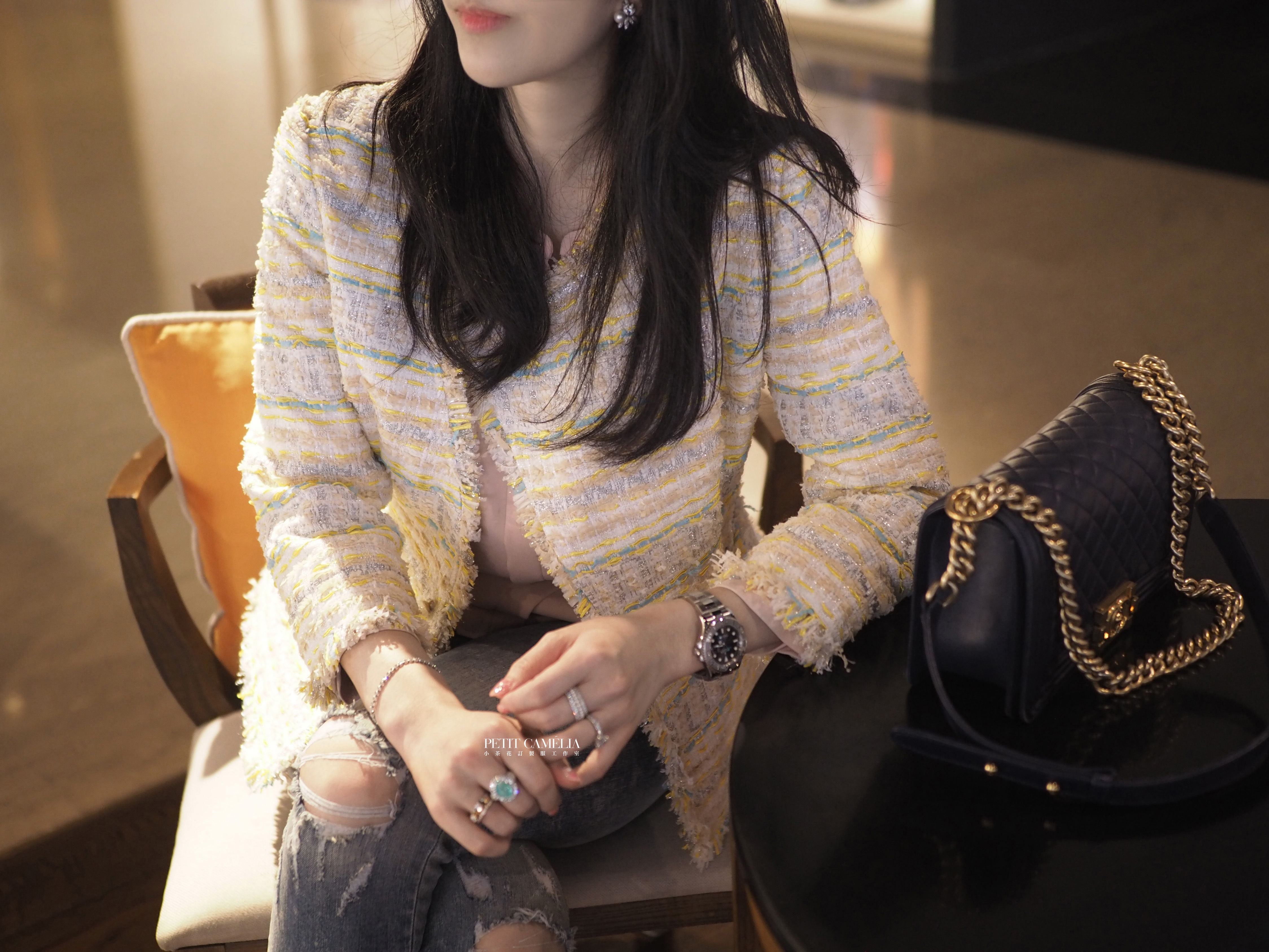 金絲雀 不對稱外套