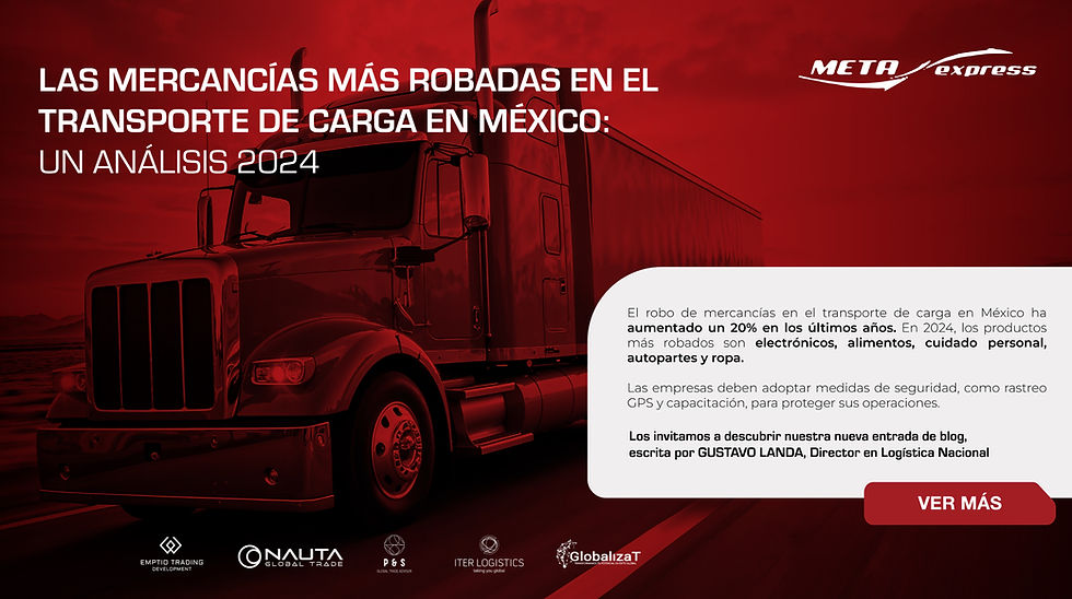 Las Mercancías Más Robadas en el Transporte de Carga en México: Un Análisis 2024