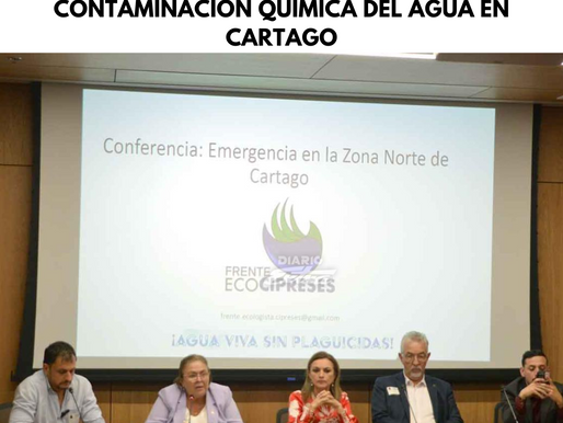 Piden Declarar Emergencia por Contaminación Química del Agua en Cartago