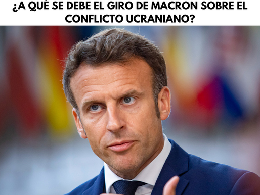 "De paloma a halcón''               ¿A qué se debe el giro de Macron sobre el conflicto ucraniano? 
