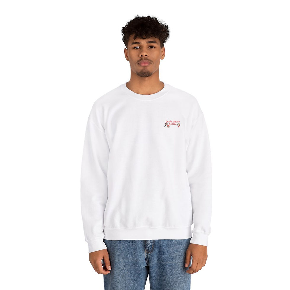 Thumbnail: Lexie, Dexie, and Otto Character Logo Unisex Crewneck Sweatshirt