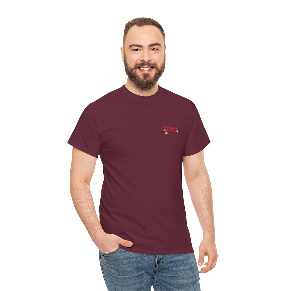 Thumbnail: Lexie, Dexie, and Otto Character Logo Unisex Heavy Cotton Tee