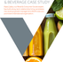 Cover image with text "RGM Hiring Trends: International Food & Beverage Case Study." Features a V shape with bottles and fruits. Venari Partners logo.